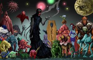 (artwork: Pete Von Sholly's "Troop Inspection" for Far Voyager)